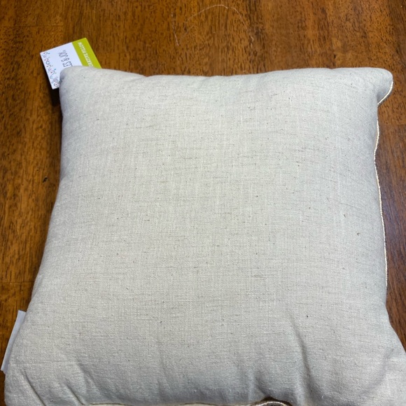 Jingles and joy embellished Christmas pillow. 12 x 12. NWT - Picture 6 of 8